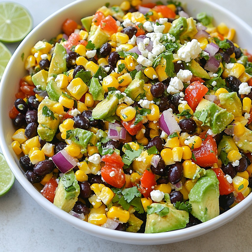 Avocado Corn Black Bean Salad Fresh and Tasty Dish