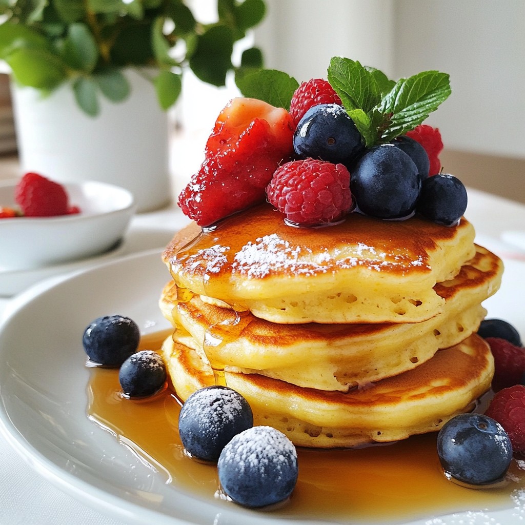 Fluffy Lemon Ricotta Pancakes Easy and Delicious Recipe