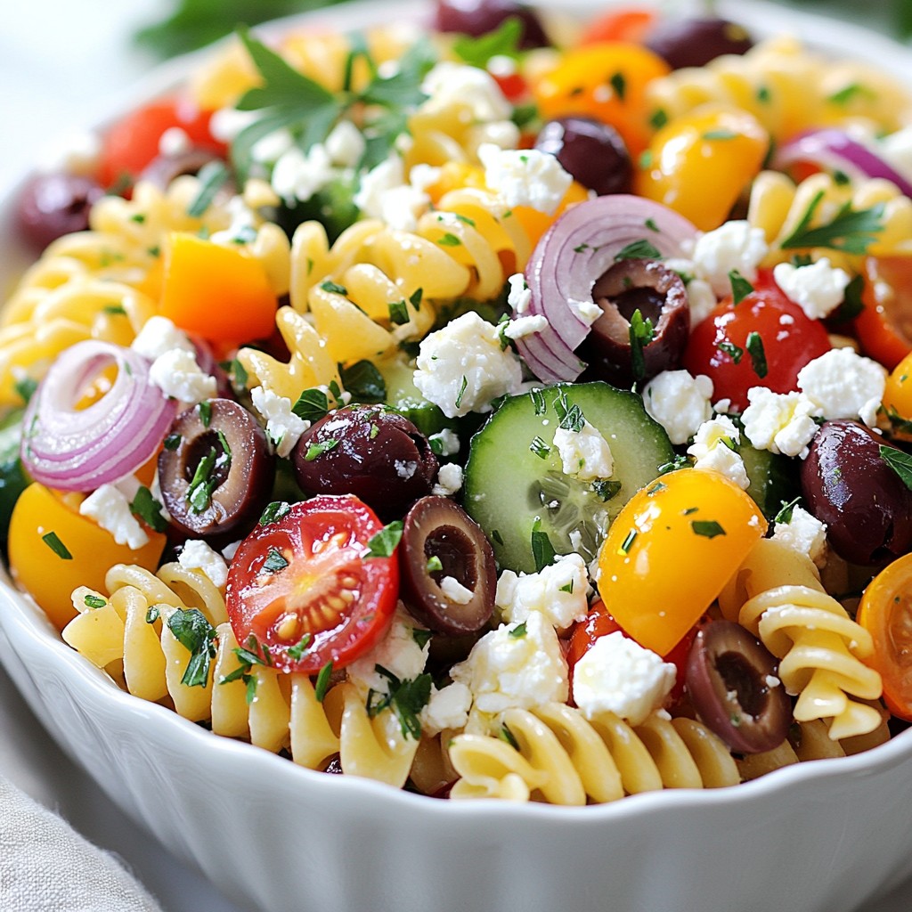 Greek Pasta Salad Flavorful and Easy Recipe Guide