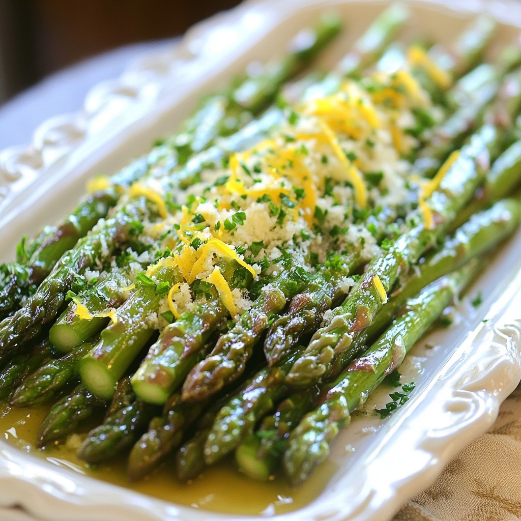 Lemon Garlic Asparagus Tasty and Simple Recipe