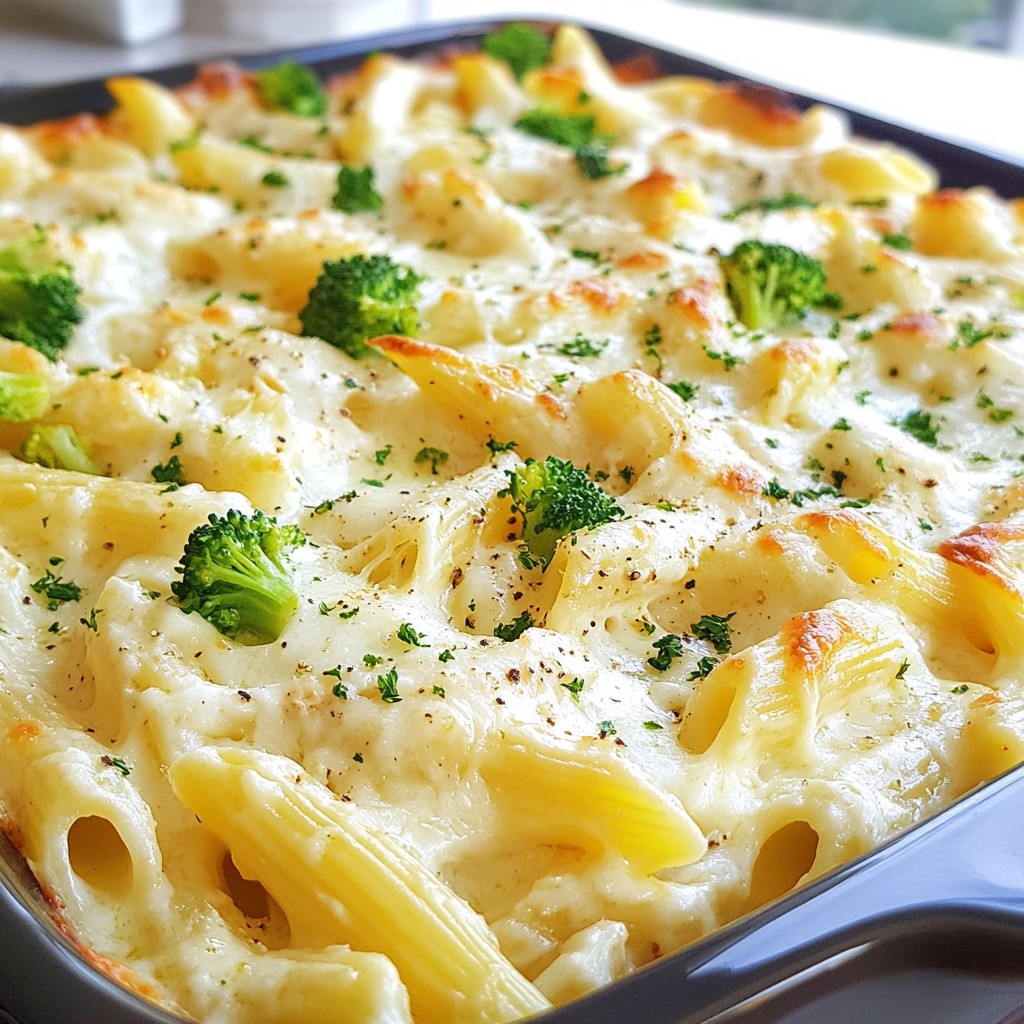 Creamy Chicken Alfredo Bake Simple and Tasty Dish