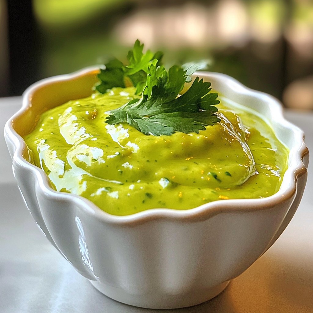 Creamy Avocado Cilantro Lime Dressing Easy Recipe