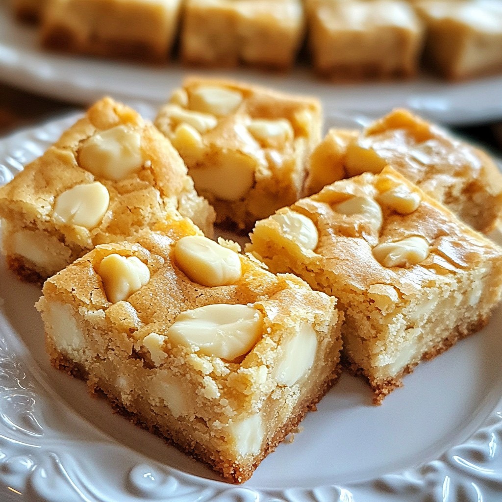 White Chocolate Macadamia Blondies Easy Recipe Guide