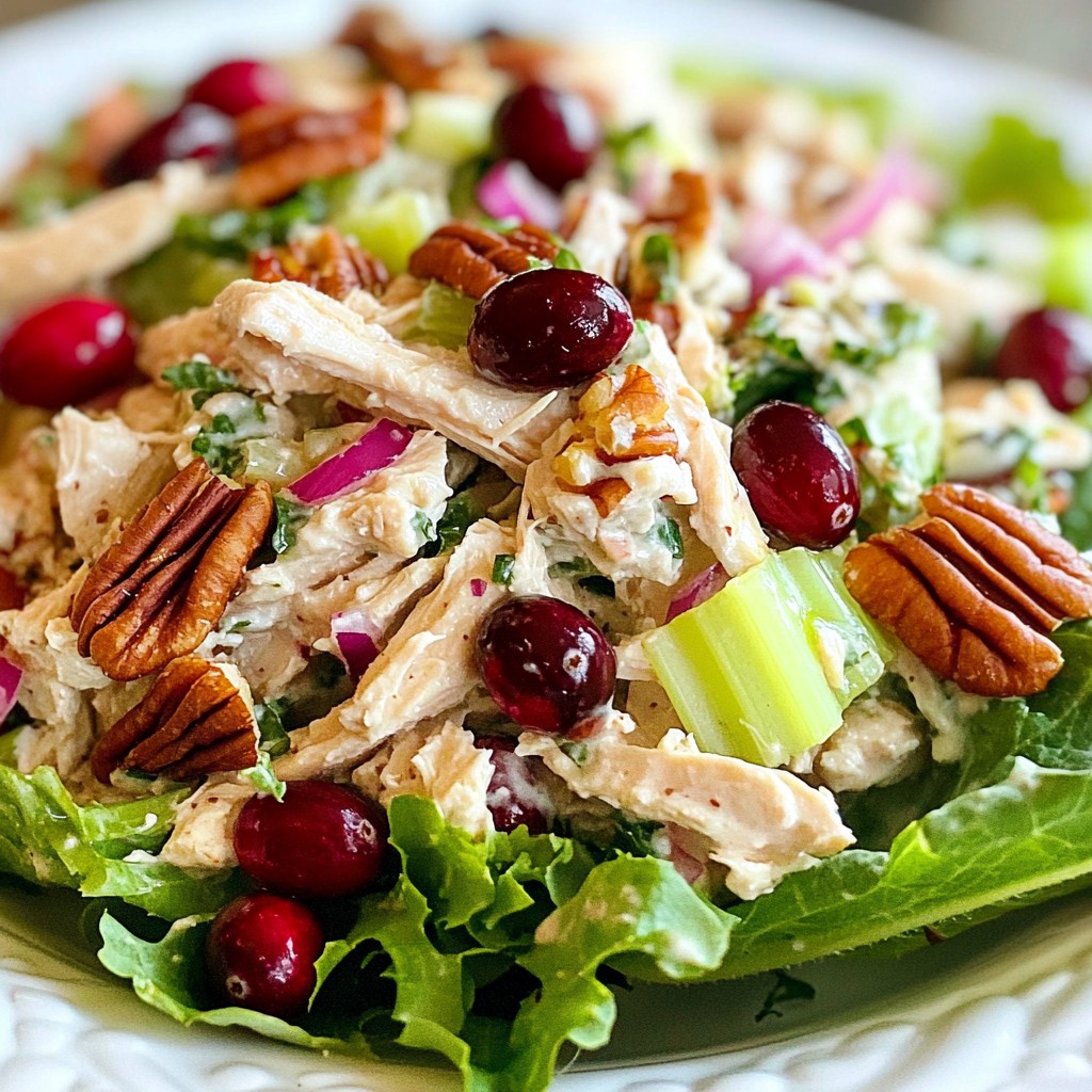 Cranberry Pecan Chicken Salad Fresh and Flavorful Mix