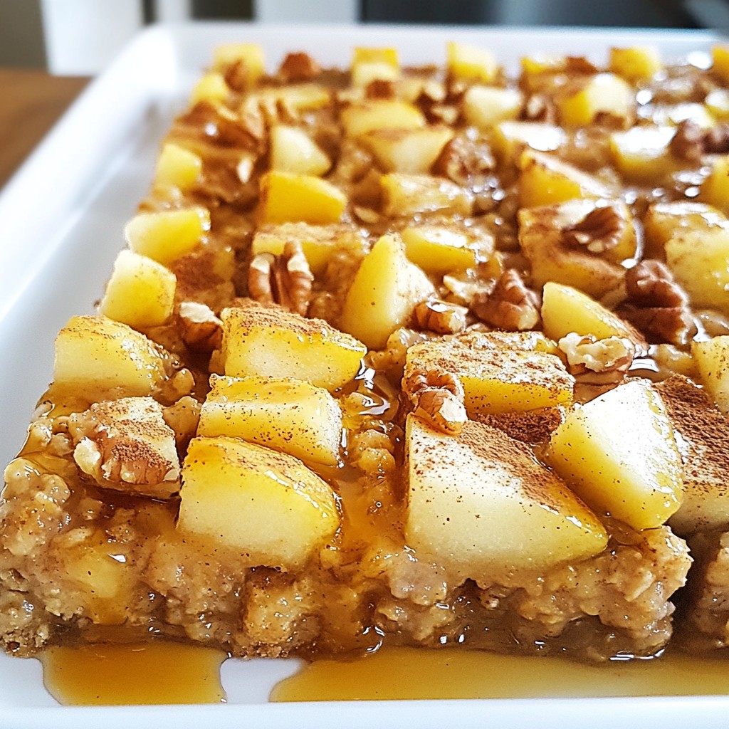 Apple Cinnamon Baked Oatmeal Simple and Tasty Dish