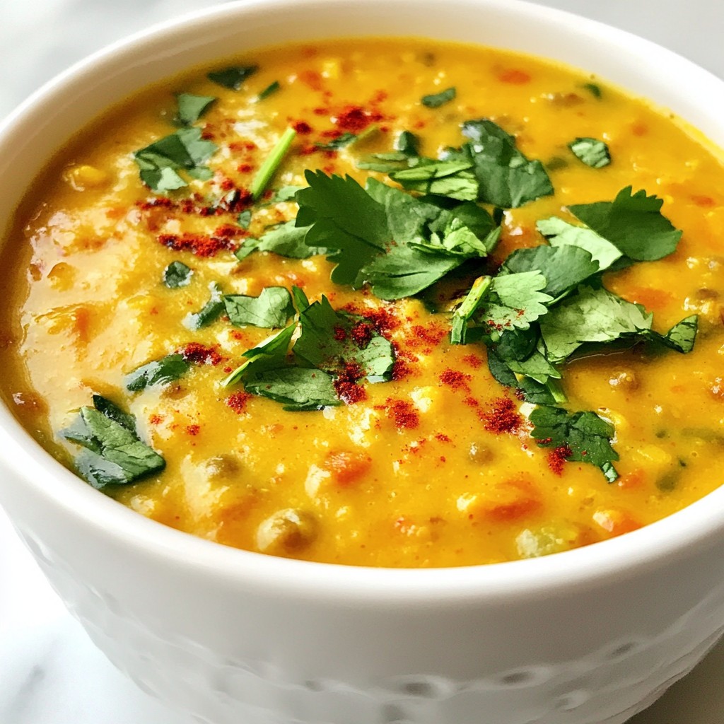 Coconut Curry Lentil Soup Flavorful and Nourishing Dish
