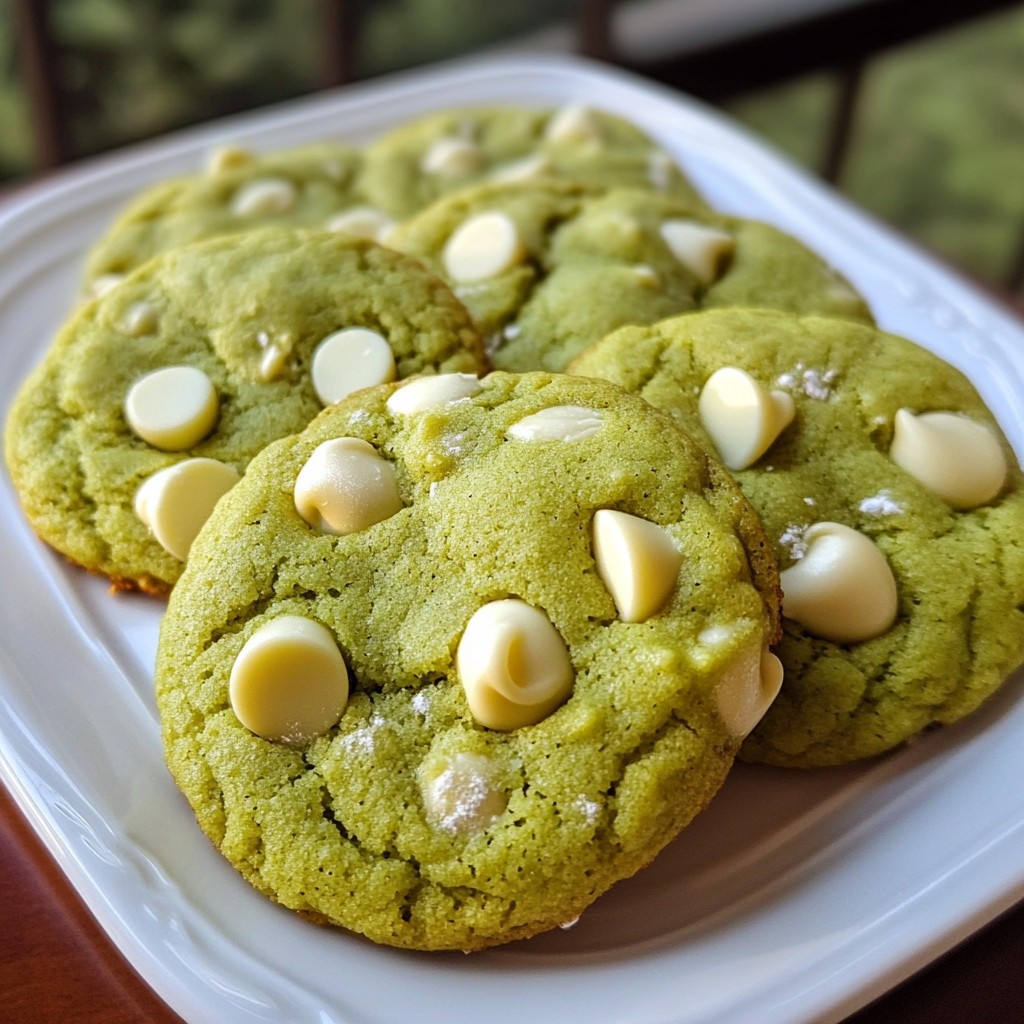 Matcha White Chocolate Cookies Delightful Treat Recipe