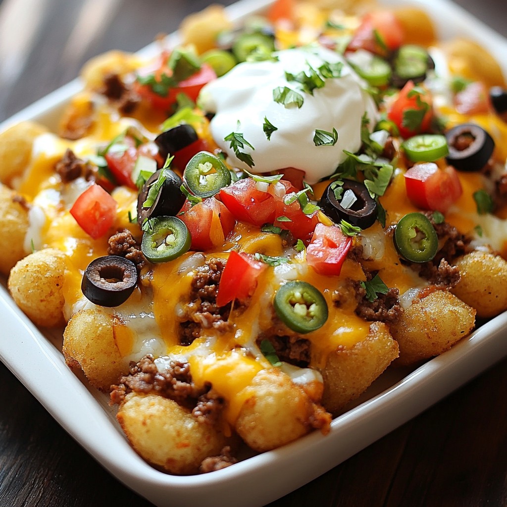 Loaded Tater Tot Appetizer Delicious and Fun Recipe