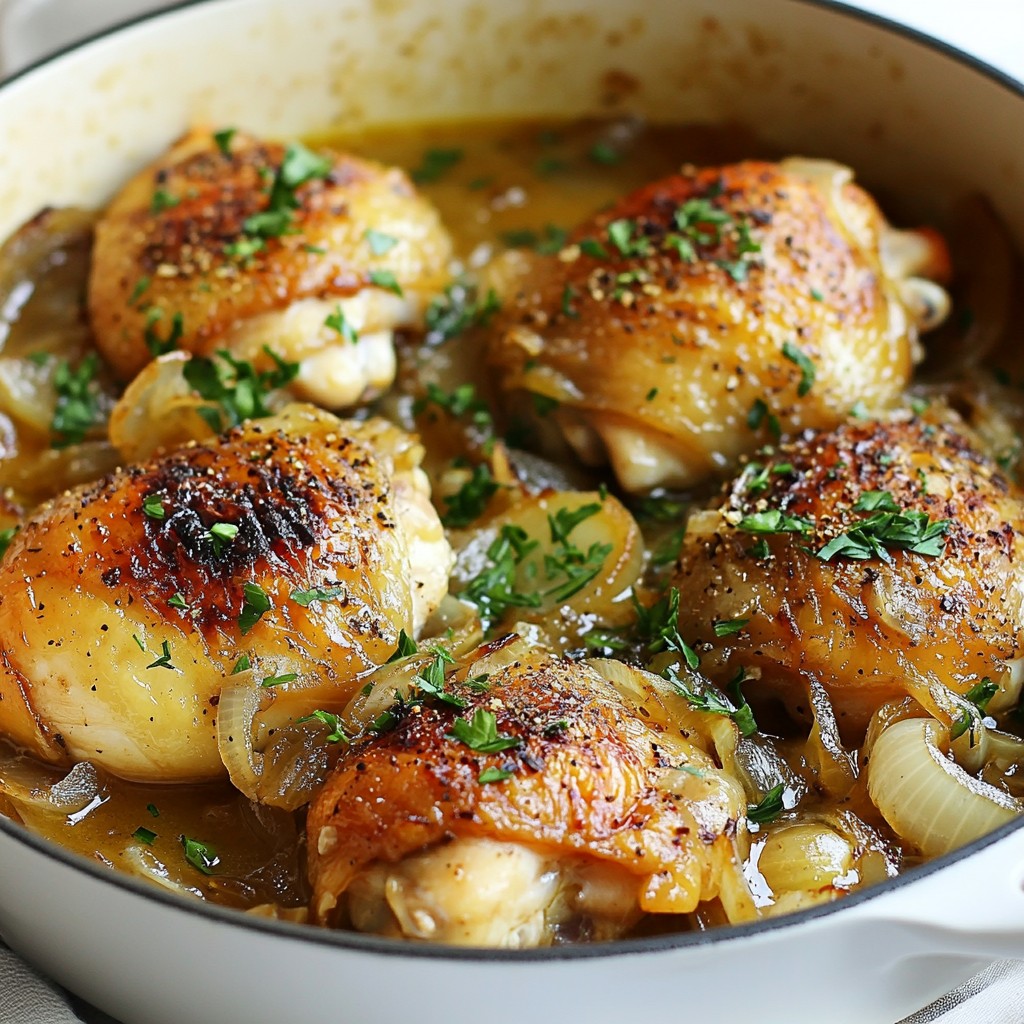 French Onion Chicken Skillet Savory and Simple Meal