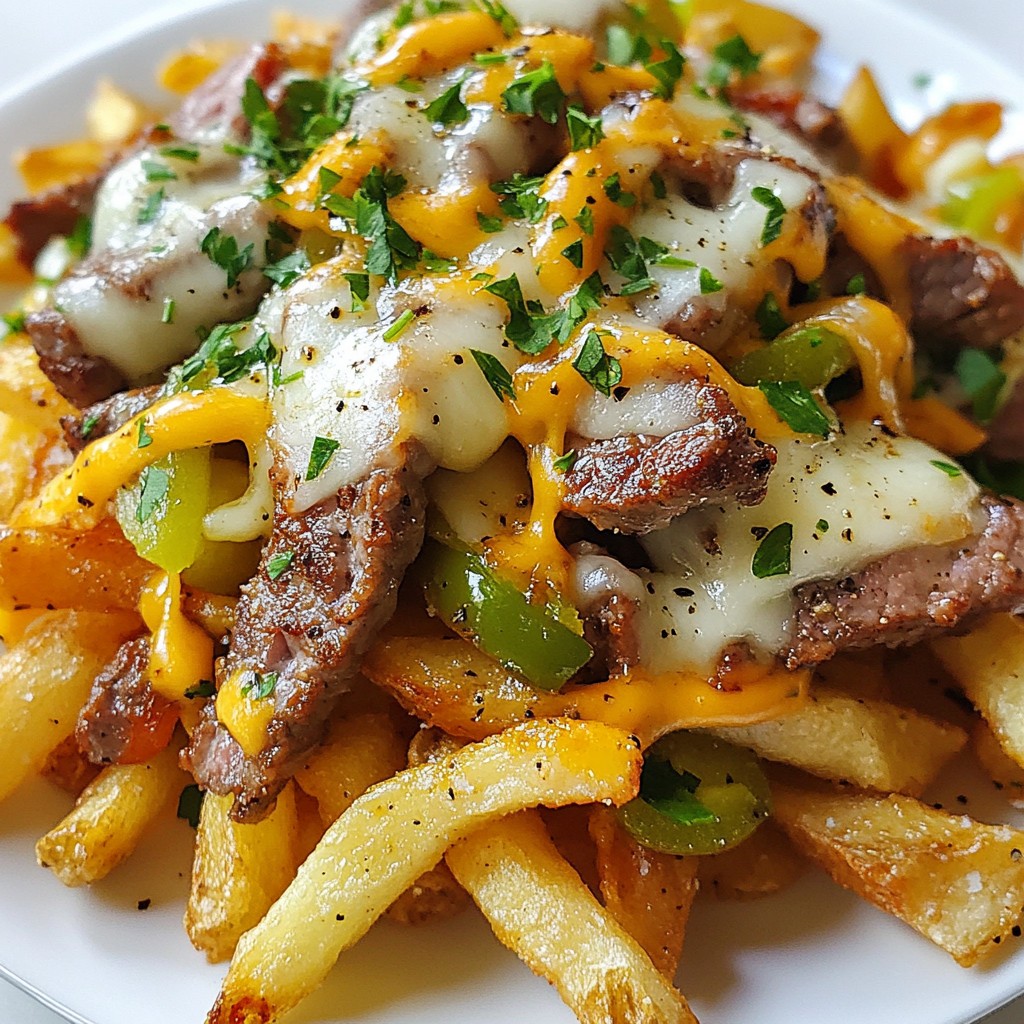 Loaded Philly Cheesesteak Fries Irresistible Flavor Boost