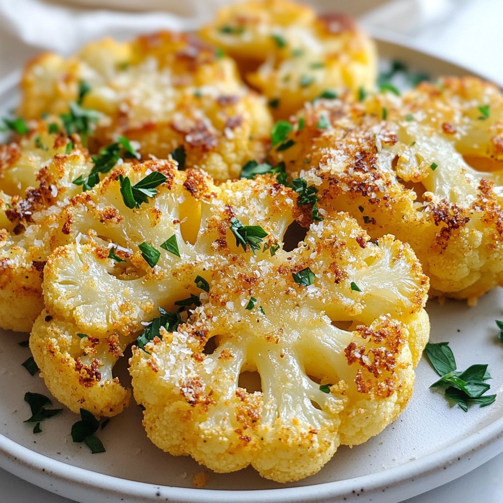 Crispy Parmesan Cauliflower Steaks Flavorful Delight