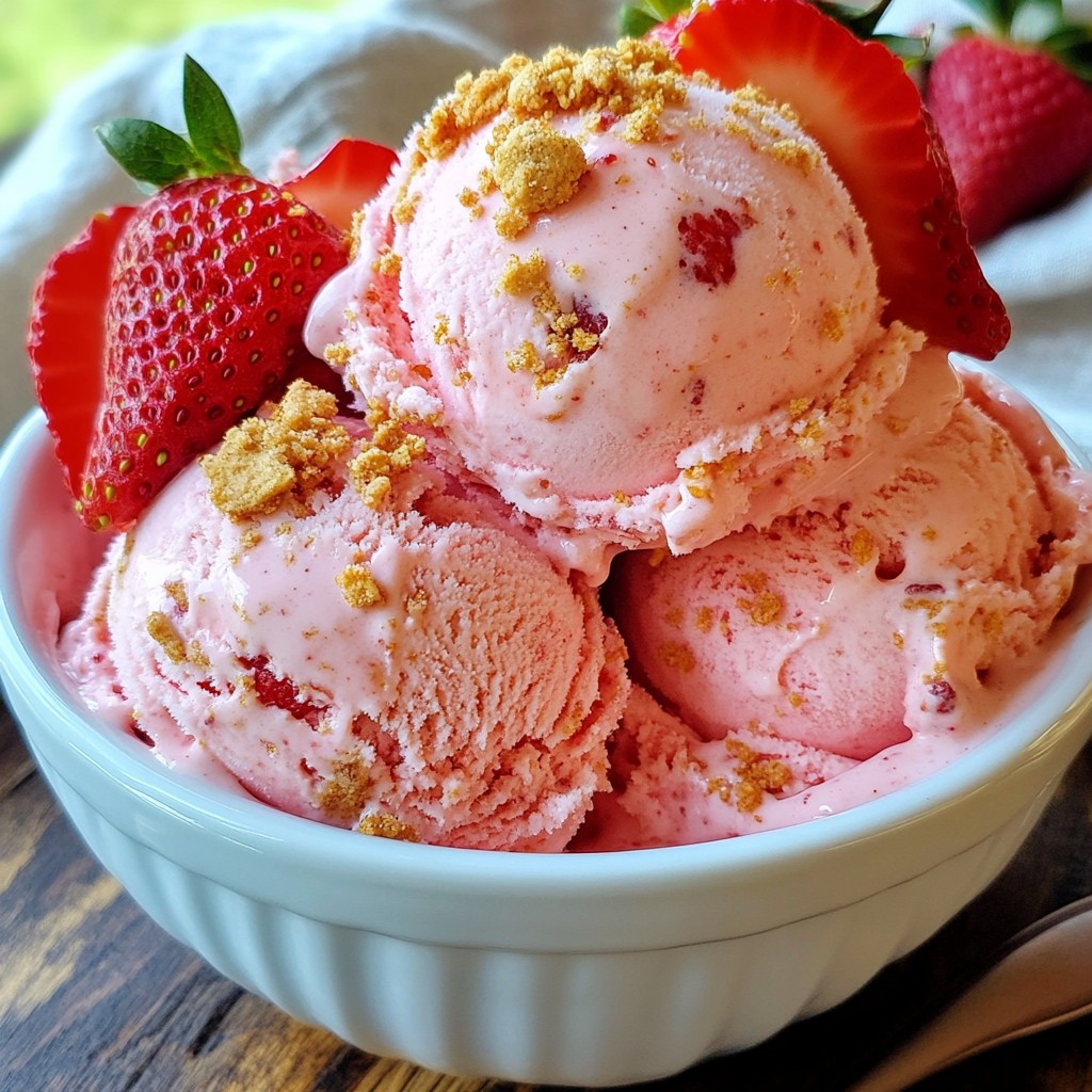Strawberry Cheesecake Ice Cream Simple and Tasty Treat
