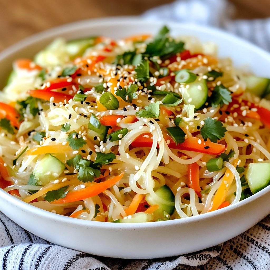 Sesame Ginger Noodle Salad Flavorful and Fresh Dish