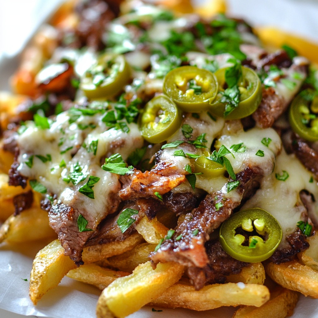 Loaded Philly Cheesesteak Fries Satisfying Comfort Food