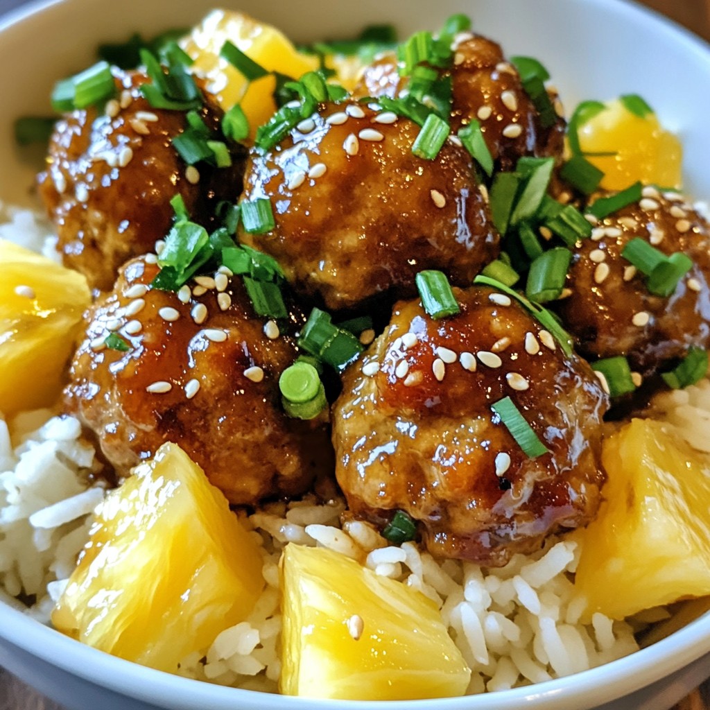 Teriyaki Pineapple Meatballs Quick and Flavorful Meal