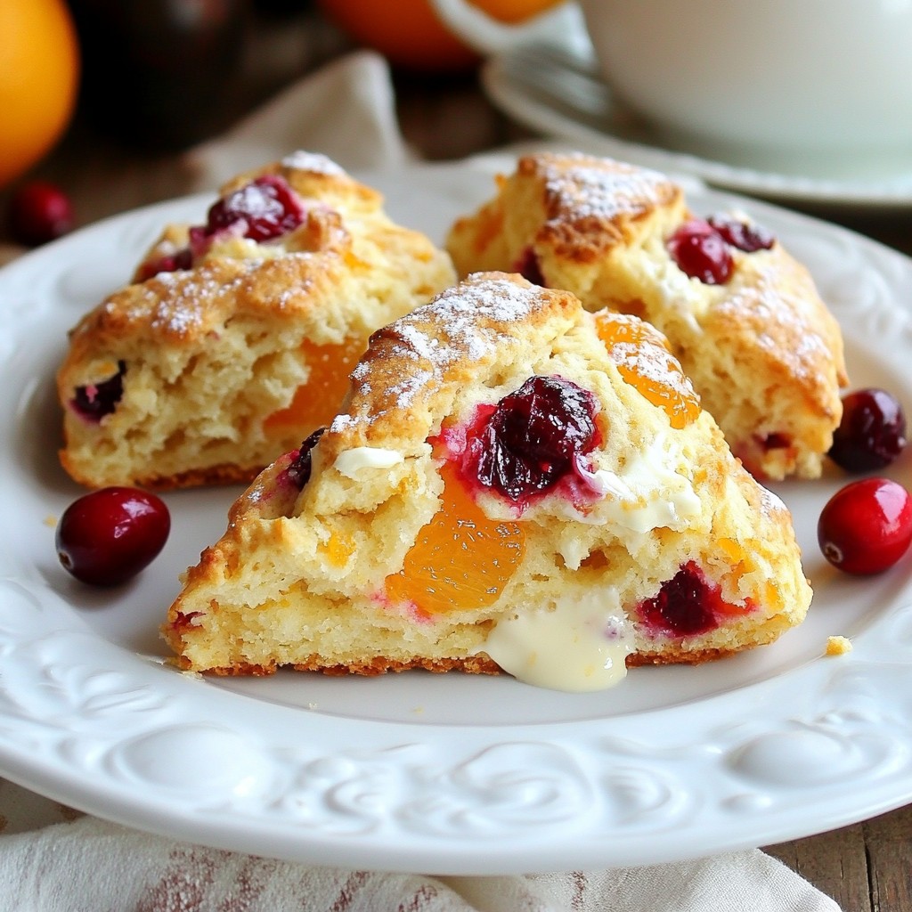 Cranberry Orange Scones Deliciously Simple Recipe