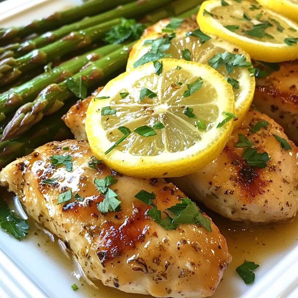 Sheet Pan Lemon Herb Chicken & Asparagus Delight