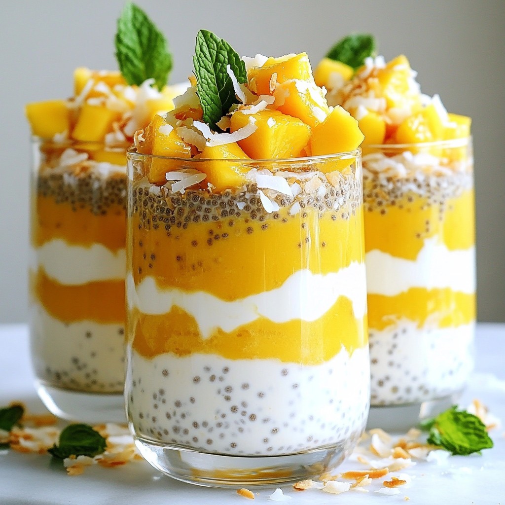 Creamy Coconut Mango Chia Pudding Healthy Delight