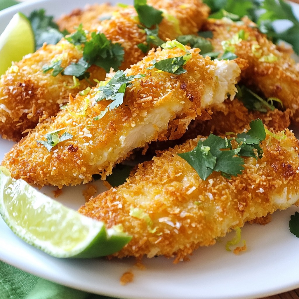 Coconut Lime Chicken Tenders Flavorful and Easy Meal
