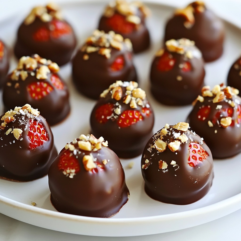 Chocolate Covered Strawberry Bites Sweet and Simple Treat