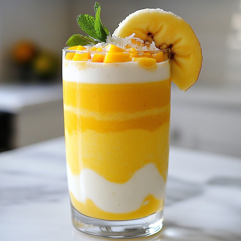 Tropical Sunrise Smoothie Refreshing and Simple Recipe