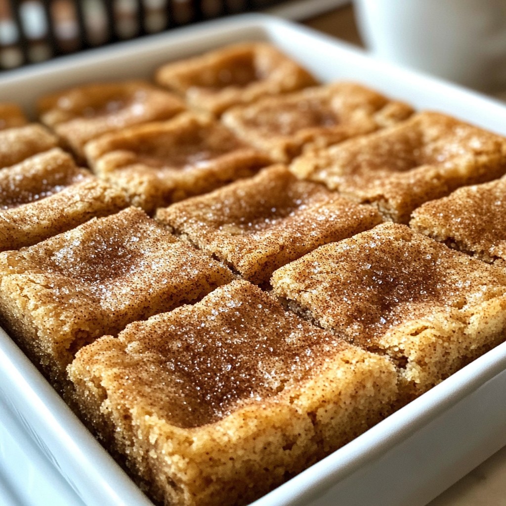 Snickerdoodle Blondies Irresistible and Easy Recipe