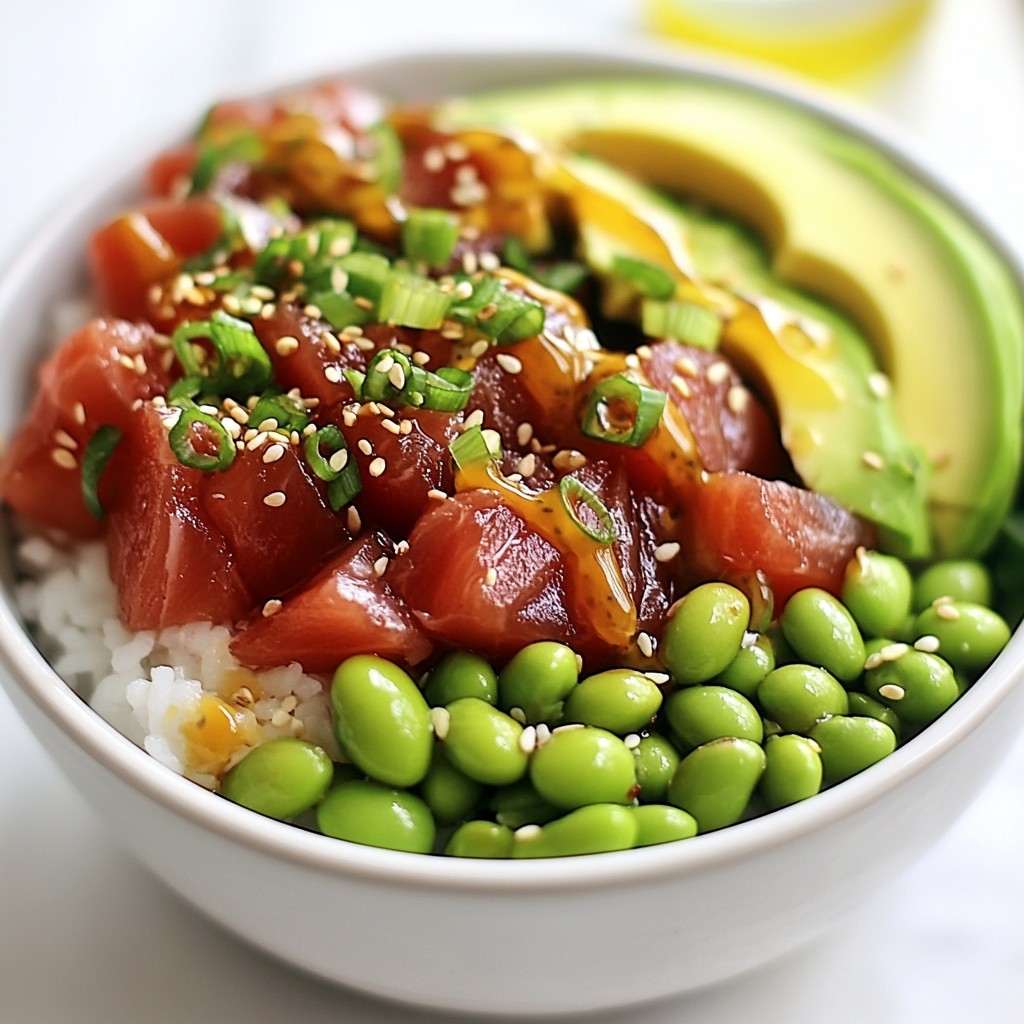 Spicy Tuna Poke Bowls Fresh and Flavorful Delight